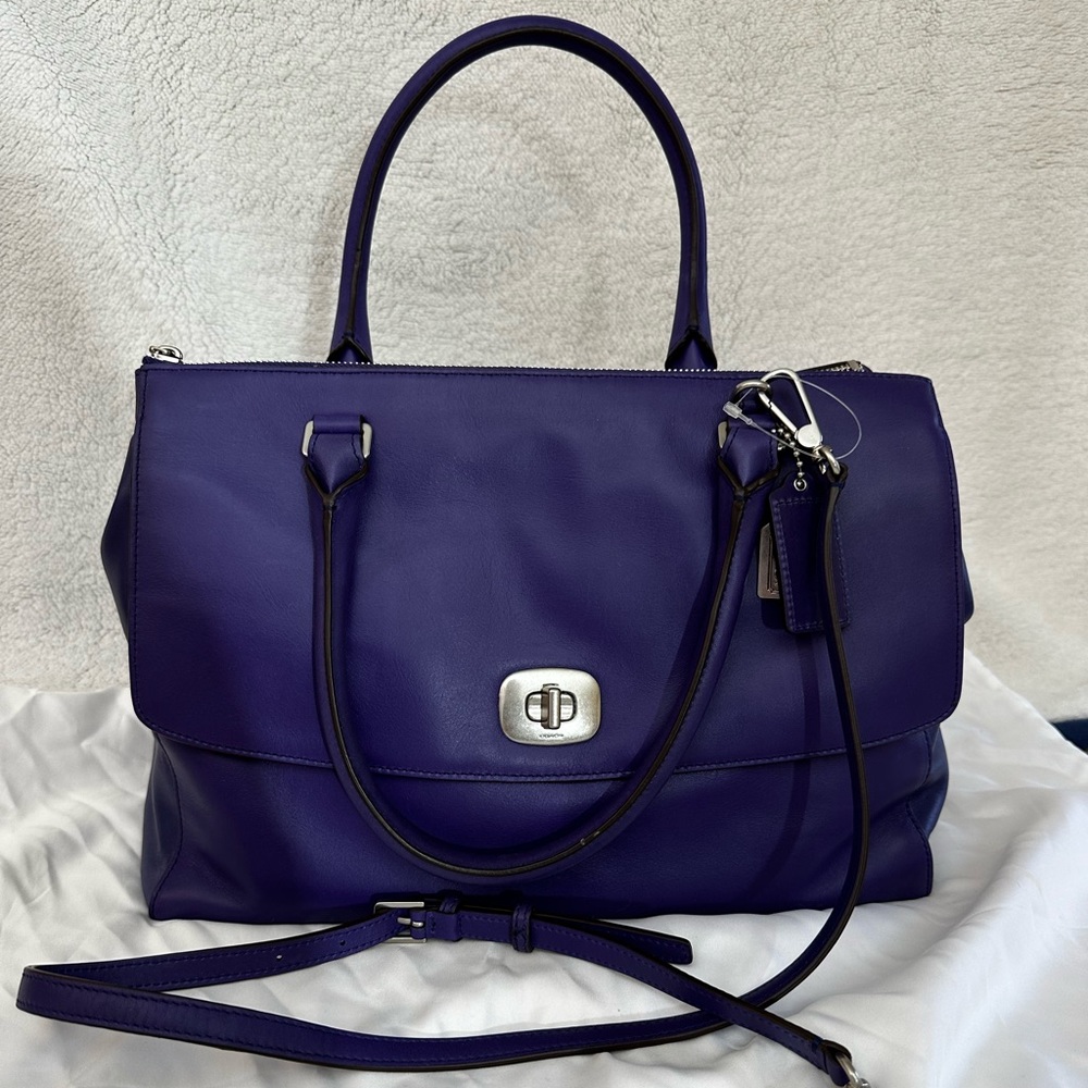 NWOT Coach Legacy Pinnacle Harper Satchel Bag Turnlock